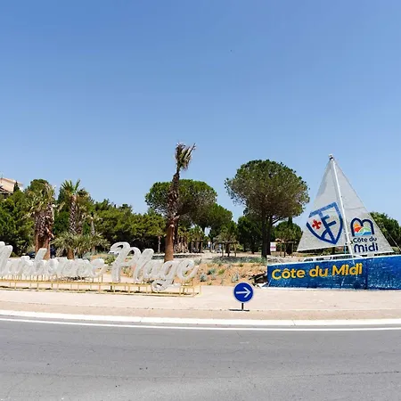 T2 Climatise Avec Balcon, Parking Prive, 4 Couchages, Centre Narbonne-plage, Proche - Fr-1-409-65 Lägenhet