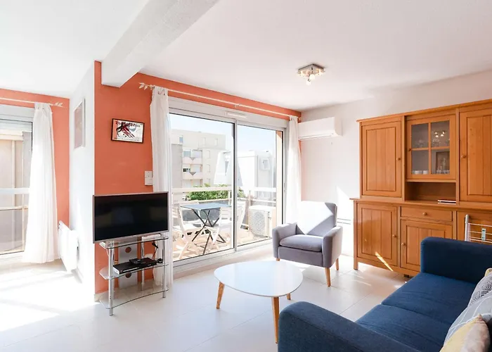 T2 Climatise Avec Balcon, Parking Prive, 4 Couchages, Centre Narbonne-plage, Proche - Fr-1-409-65 Διαμέρισμα *